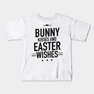 Bunny kisses and easter wishes Kids T-Shirt